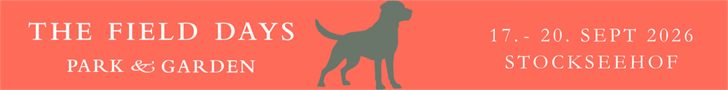 The Field Days 2026 — Querformat-Banner mit Hundesilhouette, Datum 17. bis 20. September 2026