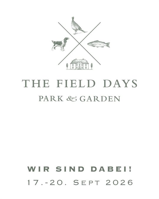 The Field Days 2026 — Signet in Waldgrün auf weißem Grund